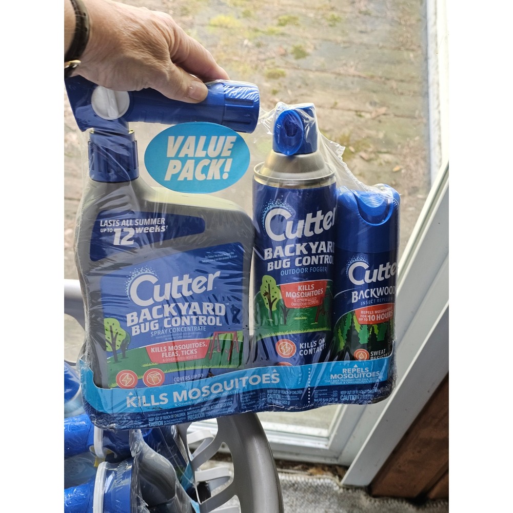 Cutter Backyard Bug Control Value Pack Spray Concentrate Fogger & DEET Repellent